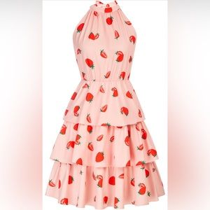 Pink strawberry dress